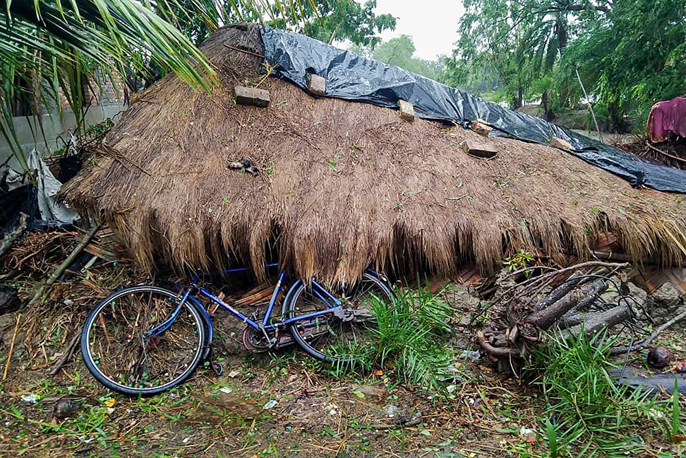 Aftermath of Cyclone Remal landfall - |PTI